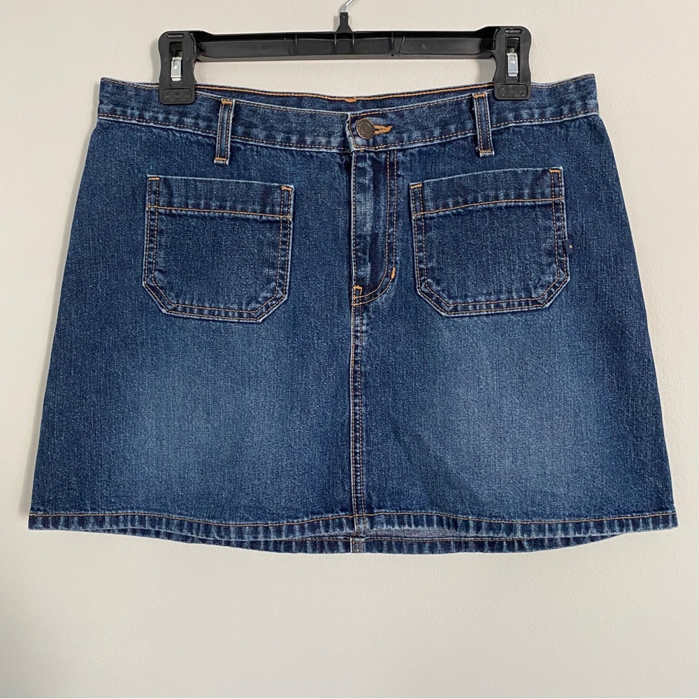Vintage Y2K Abercrombie & Fitch Denim Mini Skirt Size 8